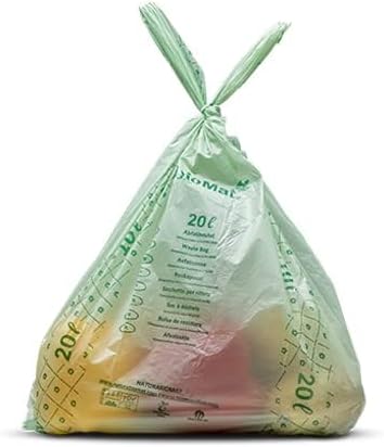 bioMat 4 Gallon Compostable Food Scrap Bags, 25 Count