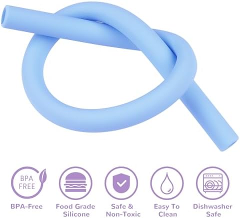 Tomorotec 15PCS Silicone Drinking Straws Fit for Stanley 40oz 30oz Tumbler