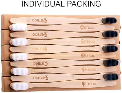 Extra Soft Bristles Bamboo Toothbrushes 10Pack