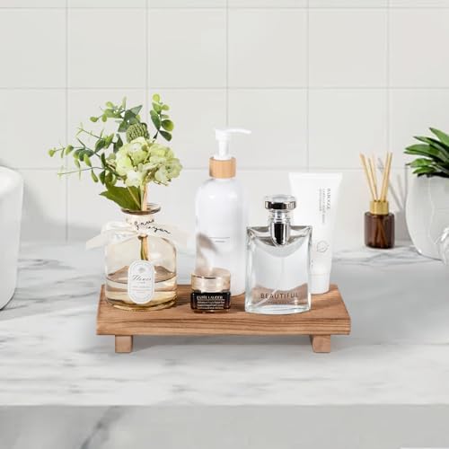 Bathroom Tray Farmhouse Decor Kitchen Soap Holder, 11" * 5.5" Brown