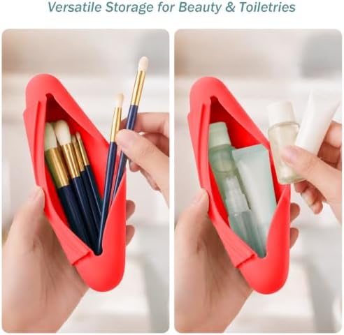 Silicone Toothbrush Travel Case, Upgrade Large Toothbrush Case for Travel