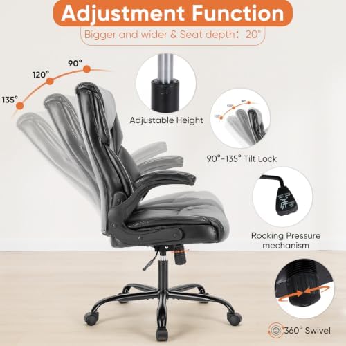 Sweetcrispy Heavy Duty Office Chair, Gaming Desk Chair 2 Pack