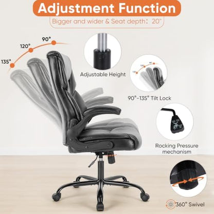 Sweetcrispy Heavy Duty Office Chair, Gaming Desk Chair 2 Pack