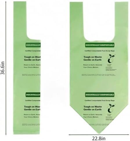 Compostable Bags, 13 Gallon, 32 Count, 49.2 Liter