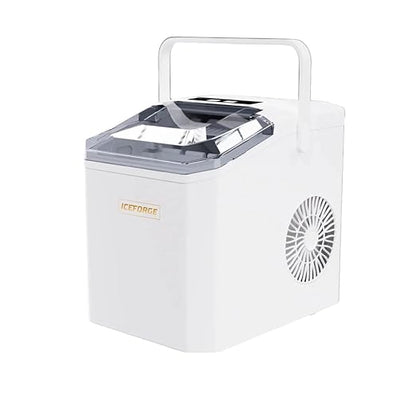 Portable ice Machine: with Handle, with Cleaning Function, with Basket and Spoon