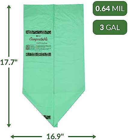 Reli. Compost Bags 3 Gallon (150 Count) | ASTM D6400 Certified