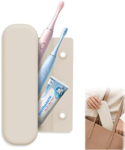 Silicone Toothbrush Travel Case, Pro Large Toothbrush Case for Traveling