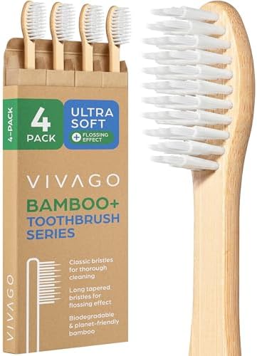 VIVAGO Extra Soft Toothbrushes for Adults - Ultra Soft Bristle Toothbrush