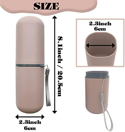 Travel Toothbrush Case, Toothbrush Holder Travel Case Portable Toothbrush Travel Container for Bathroom Travel School Business Camping Toothbrush Case for Traveling