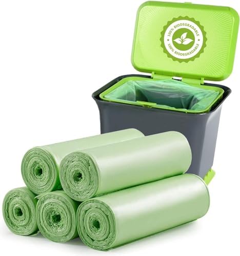Small Trash Bags 1.2 Gallon - 120 Count Compost Bags