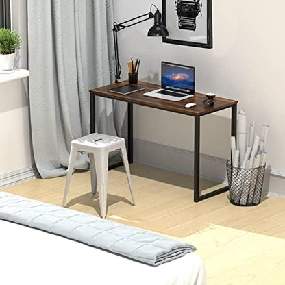 SHW Mission 32-Inch Home Office Computer Desk, Walnut