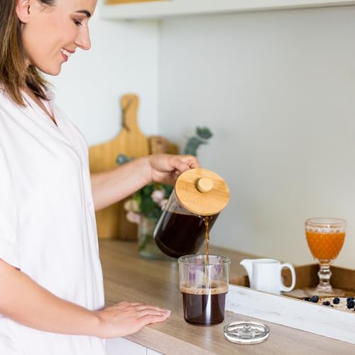 Luxfuel 13 oz Glass Cups with Lids and Straws Reusable Iced Coffee Tumbler