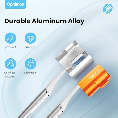 Aluminum Toothbrush Cover Cap,Travel Toothbrush Protector Case