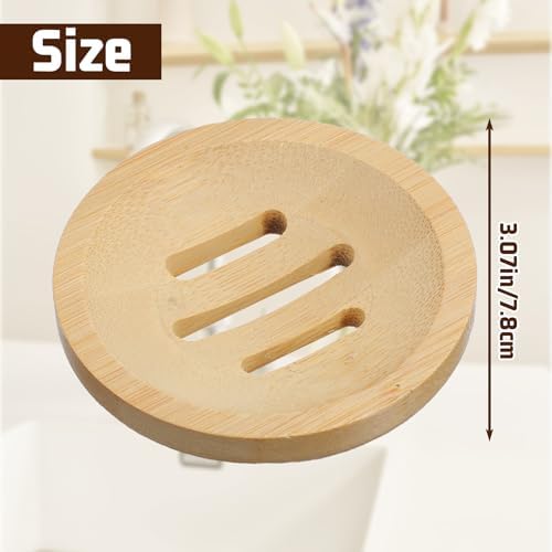Ymapinc 2PCS Bamboo Soap Holder for Bathroom