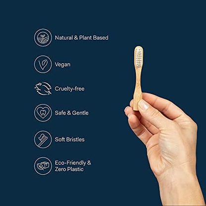 Better & Better Manual Bamboo Toothbrush Head Refill | Soft Bristles | Replaceable Brush Head Only | Eco-Friendly, Zero Plastic | Adult Size, Does not fit Sonic Electric Toothbrush