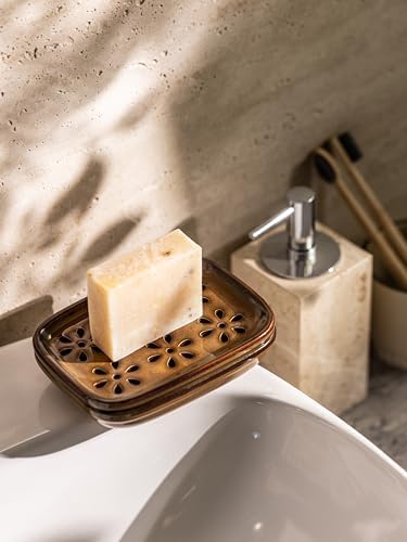 Miamolo Soap Dish with Draining, Bar Soap Holder Keeping Soap Bars Dry