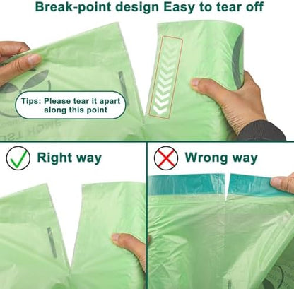 13 Gallon 200 Count Compostable Trash Bags with Home