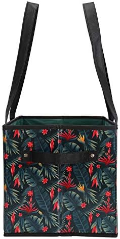 Foraineam Reusable Grocery Bags Set Durable Heavy Duty Tote Bag Collapsible Grocery Shopping Box Bag with Reinforced Bottom