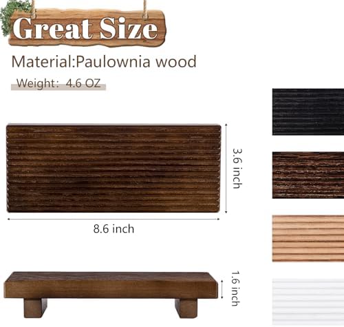 Bathroom Tray Farmhouse Decor Kitchen Soap Holder, 8.7" * 3.6" Walnut