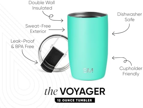 Simple Modern Travel Coffee Mug with Lid | 12oz | Blue