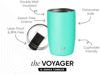 Simple Modern Travel Coffee Mug with Lid | 12oz | Blue