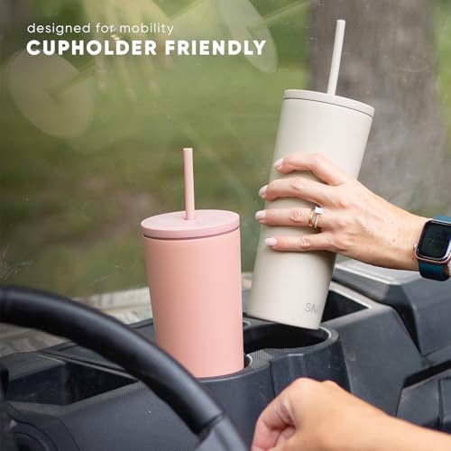 Simple Modern Iced Coffee Tumbler, Insulated | 20oz | White