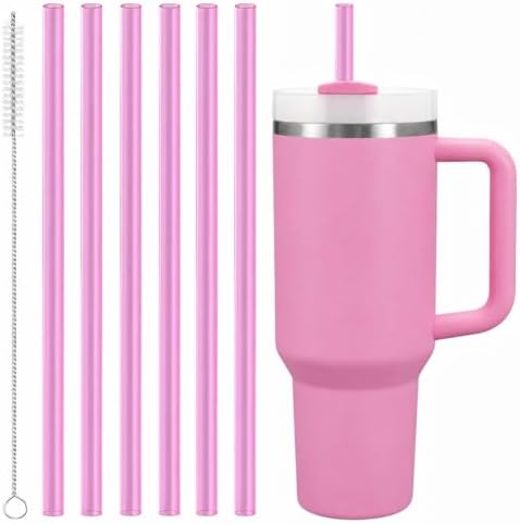 Joshey Replacement Straws for Stanley Quencher 40oz Tumbler, 6 Pack