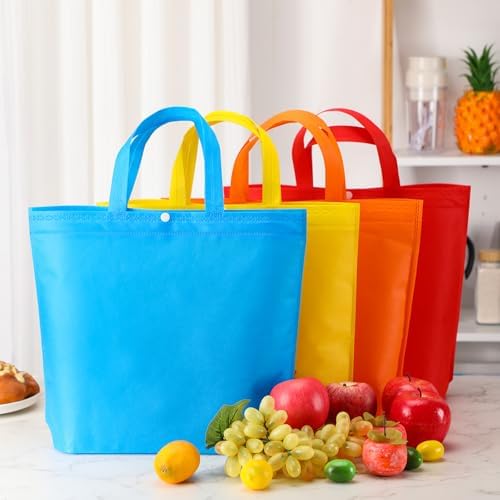 Paterr 100 Pcs Reusable Shopping Bags Bulk