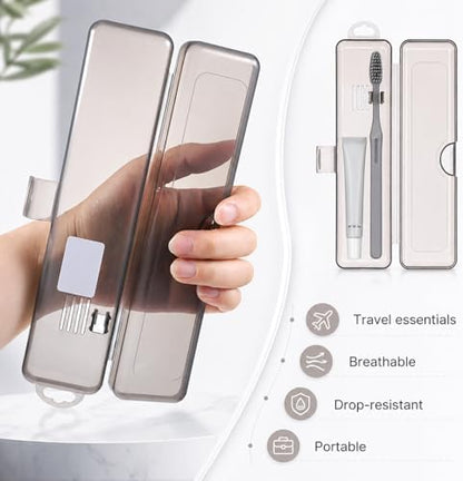 SynHHergyx 2 Pack Travel Toothbrush Holder Tooth Brush Case