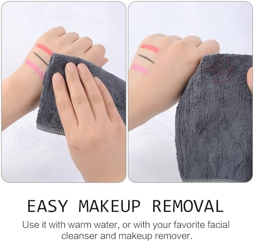 SINLAND Microfiber Facial Cloths Fast Drying Washcloth 12inch x 12inch Grey 6 pack …