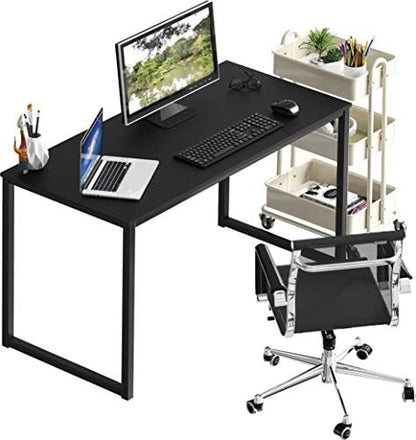 SHW Mission 40-Inch Home Office Computer Desk, Black