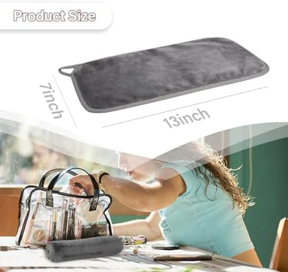 Nugilla Makeup Remover Cloths, 8 Packs Makeup Remover Towels Reusable Face Wash Cloth, Soft Microfiber Face Cloth for Women(Cool Grey)