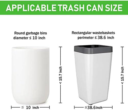 Compost Bags 5 Gallon 20Liter Extra Thick 0.78 Mils Food scrap waste bags with US BPI ASTM D6400 and Europe OK Compost Home Certified