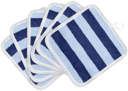 SINLAND Microfiber Facial Cloths Fast Drying Washcloth 8inch x 8inch Absorbent Face Wash Cloth Soft Makeup Remover Cloths