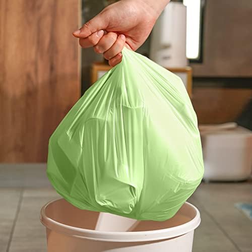 Compostable 8 Gallon Trash Bags Compost Small Garbage Bag Extra Thick 0.87 Mil for Kitchen Bathroom BPI Certified 30 Counts, Green