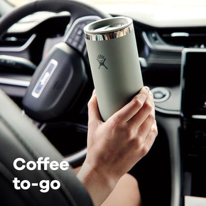Hydro Flask Travel Coffee Cup – Insulated Stainless Steel, Non-Spill, Leak Resistant to-Go Tumbler 20 Oz Black