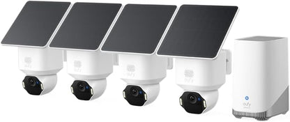 eufy Security SoloCam E42 4-Cam Kit, 4K Security Camera Wireless Outdoor