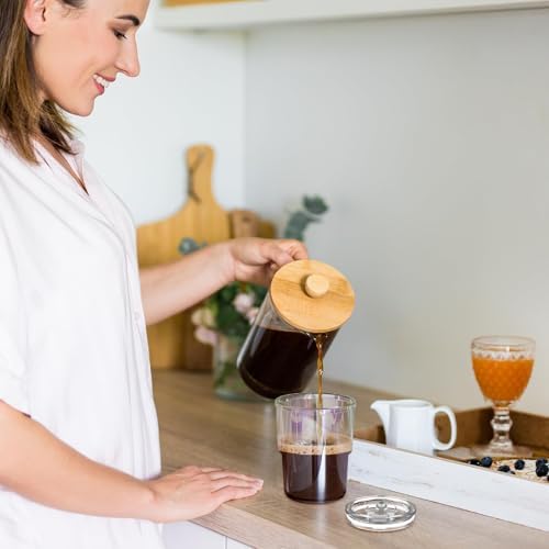 Luxfuel 13 oz Glass Cups with Lids and Straws Reusable Iced Coffee Tumbler