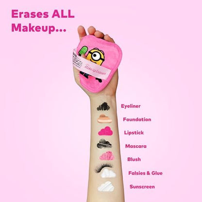 The Original MakeUp Eraser 7-Day Set, Erase All Makeup With Just Water, Including Waterproof Mascara, Eyeliner, Foundation, Lipstick, Sunscreen, and More! (Minions), 7ct.