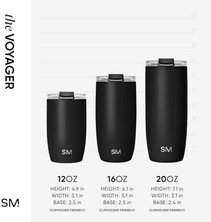 Simple Modern Travel Coffee Mug with Lid | 12oz | Ombré