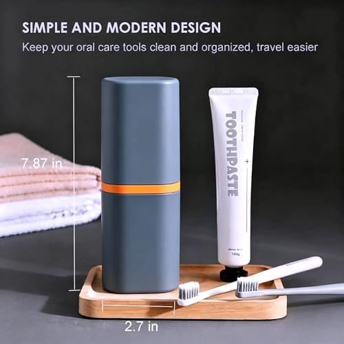 Toothbrush Travel Case - Travel Toothbrush and Toothpaste Case
