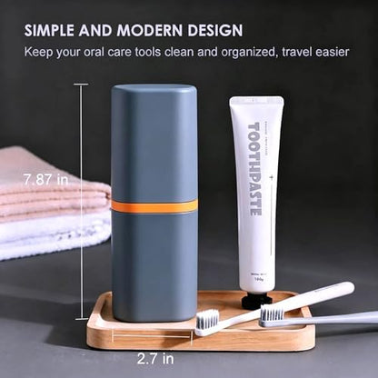 Toothbrush Travel Case - Travel Toothbrush and Toothpaste Case
