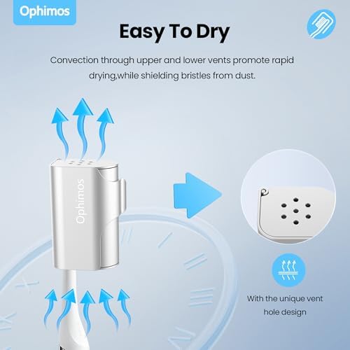 Aluminum Toothbrush Cover Caps for Family, Travel Toothbrush Covers