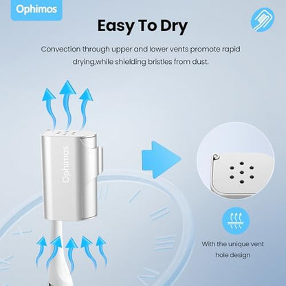 Aluminum Toothbrush Cover Caps for Family, Travel Toothbrush Covers