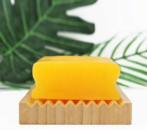 Ouya Bamboo Soap Dish, Bar Soap Holder for Shower Bathroom, Kitchen, Wooden Tray for Soap