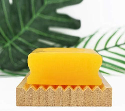 Ouya Bamboo Soap Dish, Bar Soap Holder for Shower Bathroom, Kitchen, Wooden Tray for Soap