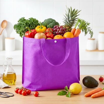 Paterr 100 Pcs Reusable Shopping Bags Bulk