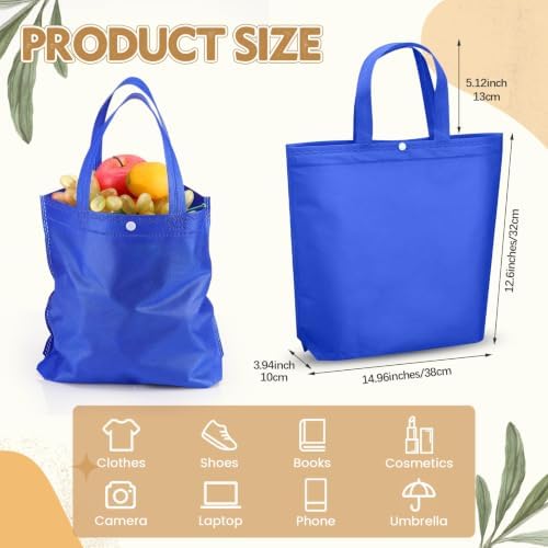 Paterr 100 Pcs Reusable Shopping Bags Bulk