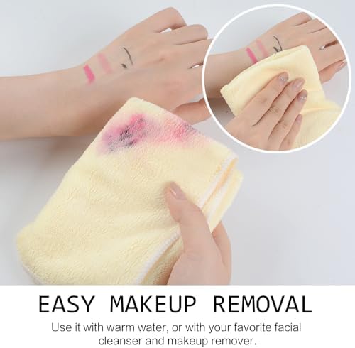 SINLAND Microfiber Facial Cloths Fast Drying Washcloth 12inch x 12inch Absorbent Face Wash Cloth Soft Makeup Remover Cloths