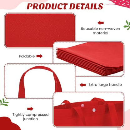 Paterr 100 Pcs Reusable Shopping Bags Bulk